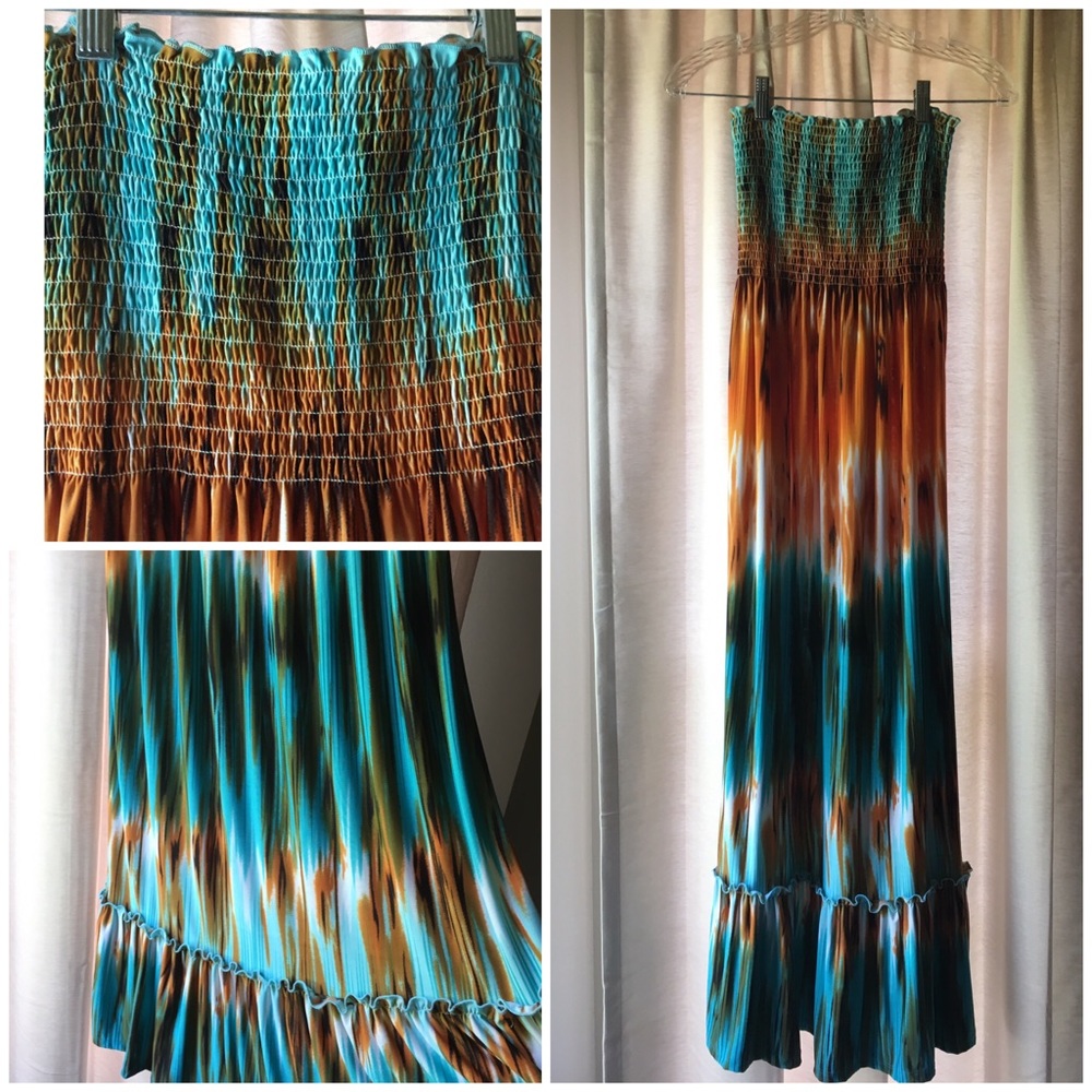 Steve Madden Strapless Maxi Dress -L